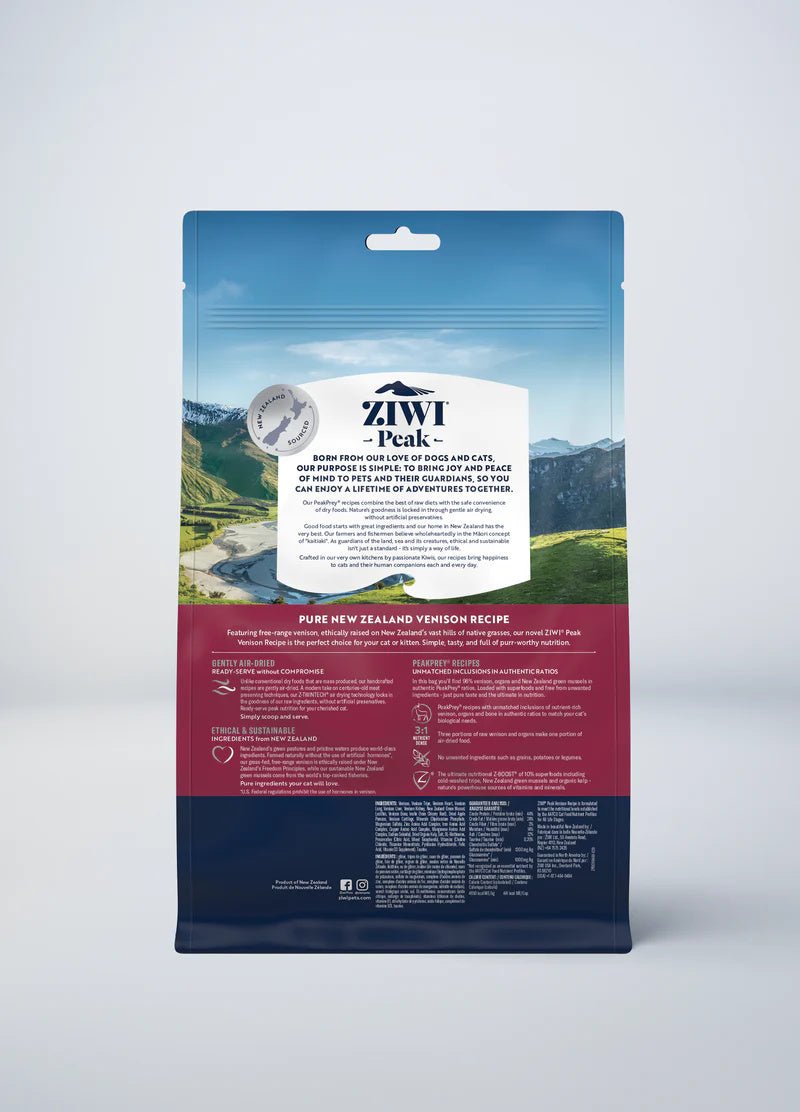 ZiwiPeak 無穀物 風乾脫水 貓糧 - Venison 鹿肉 - 幸福站