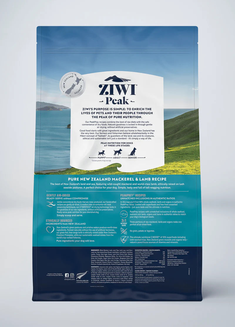 ZiwiPeak 無穀物 風乾脫水狗糧