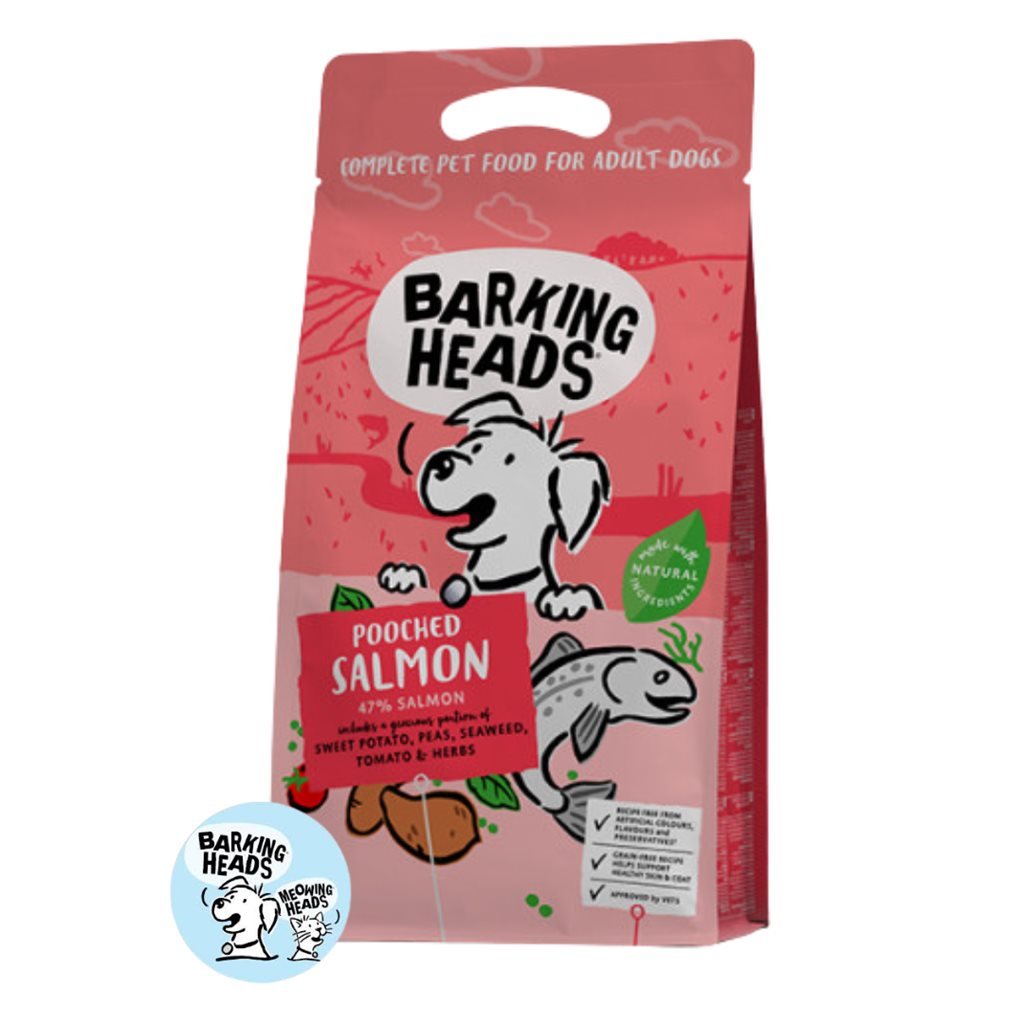 Barking Heads 無穀物全天然成犬糧 - 三文魚配方狗乾糧 - 幸福站