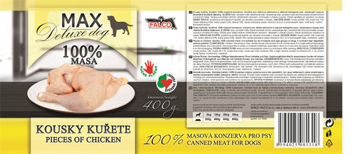 MAX Deluxe Dog - 捷克嫩雞件鮮燉罐 (貓狗合用鮮食) 200g
