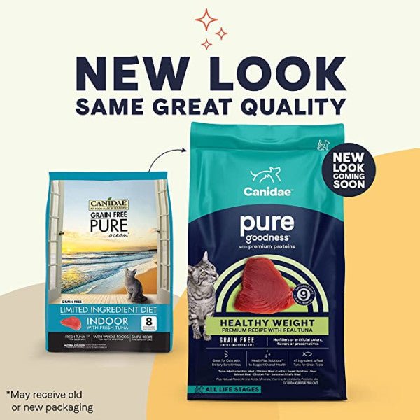 Canidae PURE Ocean Indoor for Cats 無穀物吞拿魚室內貓乾糧 10lb - 幸福站