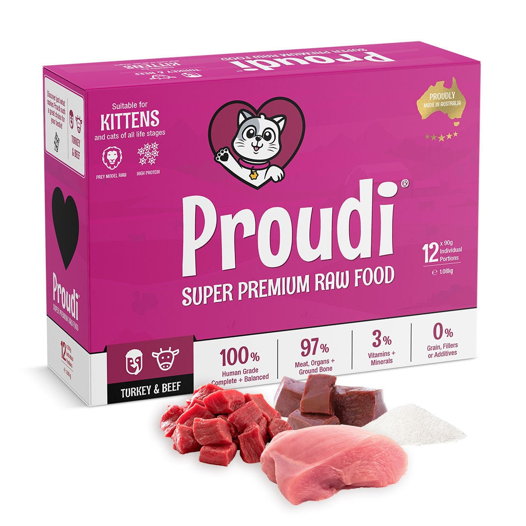 Proudi Frozen Raw Meat Kitten Food
