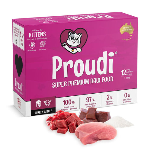 Proudi Frozen Raw Meat Kitten Food