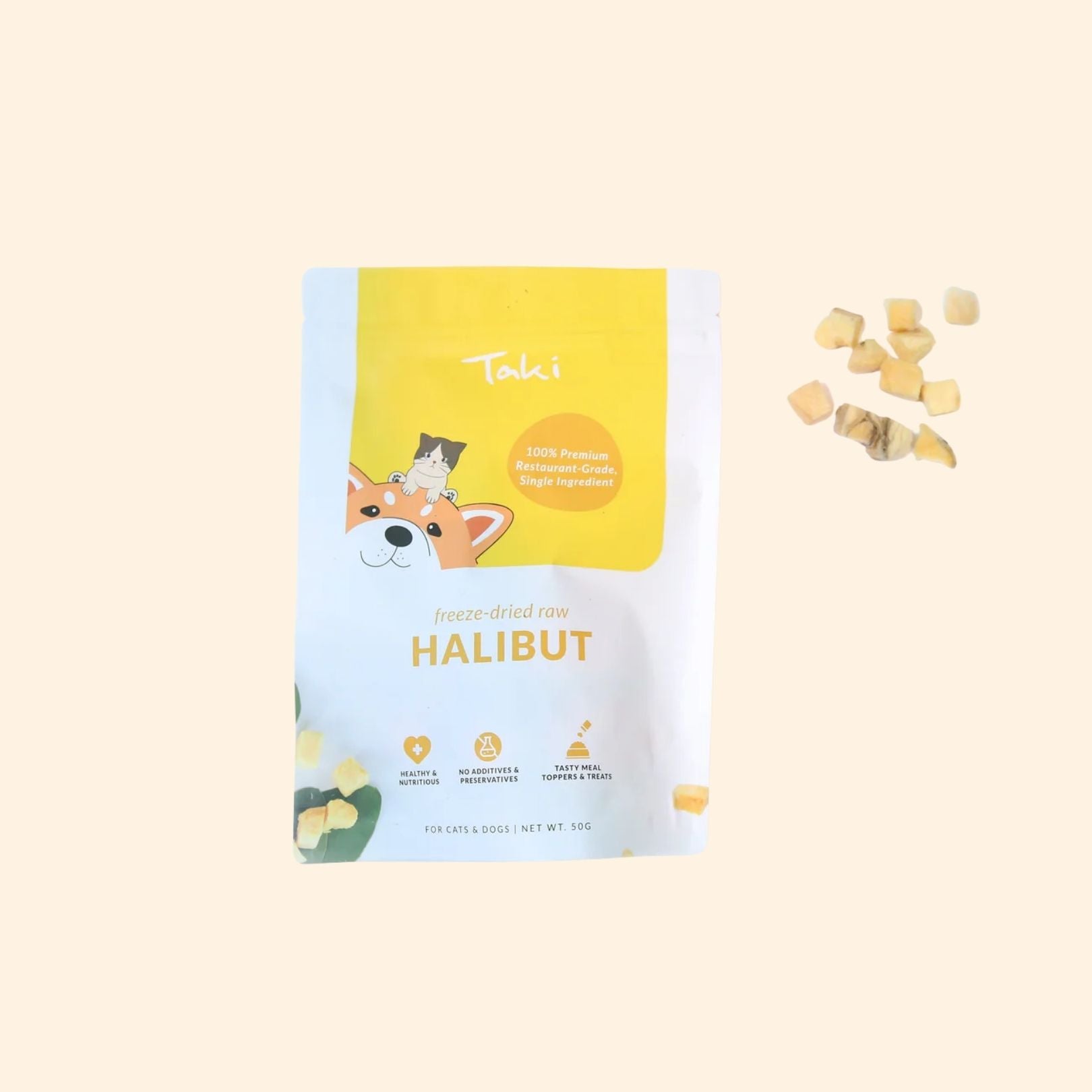 TAKI Wild Halibut Freeze-Dried Treats