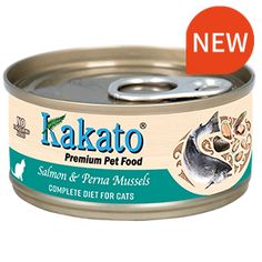 Kakato 卡格 貓主食罐系列 - 三文魚、翡翠貽貝 70g - 幸福站