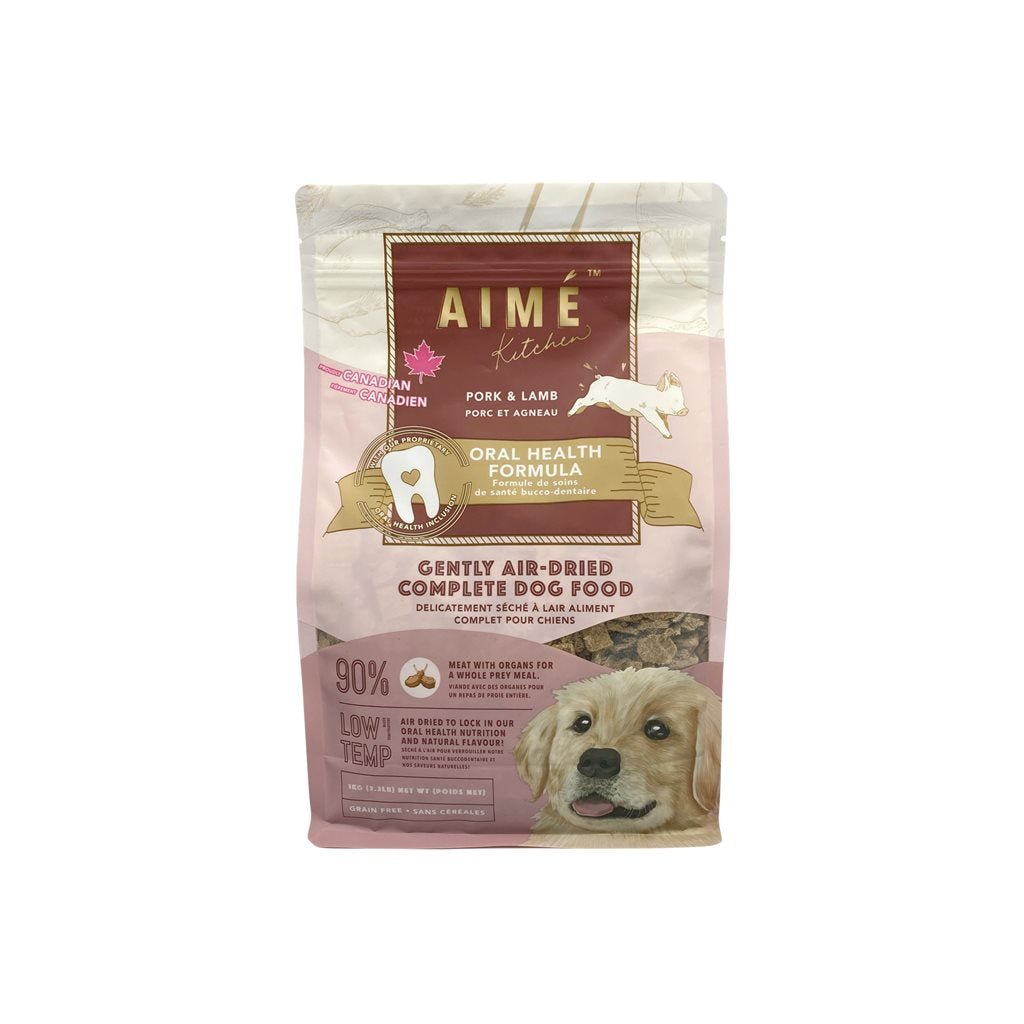 Aime Kitchen - 無穀物風乾豚肉伴羊肉狗糧 1 kg (AKAPD1) - 幸福站