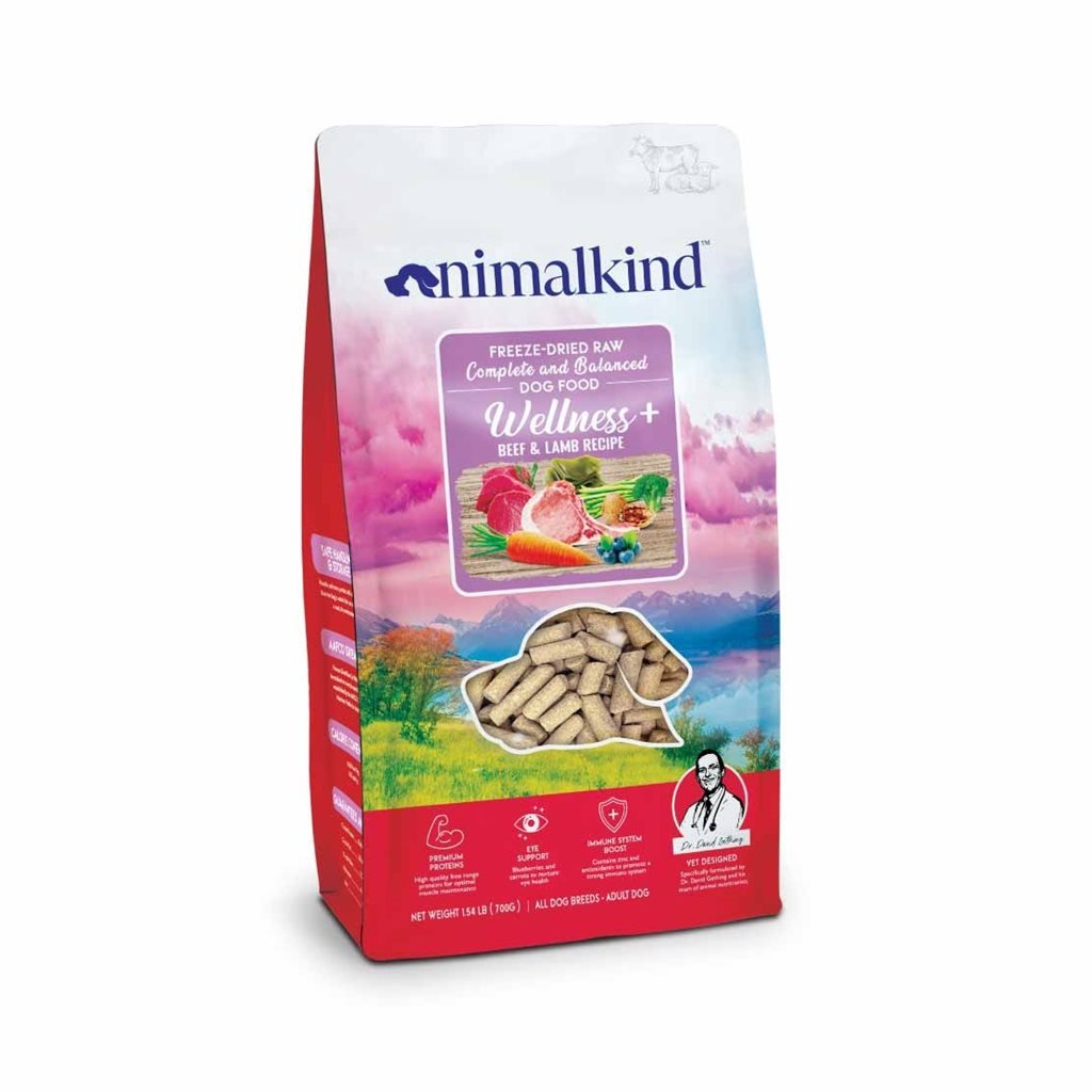 Animalkind - Freeze-Dried Raw Dog Food Wellness+ Beef & Lamb 牛肉和羊肉配方 狗鮮肉凍乾生肉糧 340g