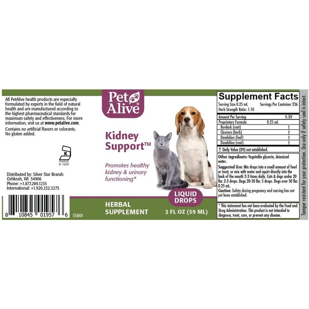 PetAlive - Kidney Support 維持腎臟機能及平衡循環 59ml - 幸福站