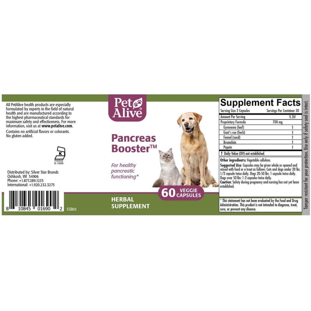 PetAlive - Pancreas Booster 補充胰臟功能 60粒 - 幸福站