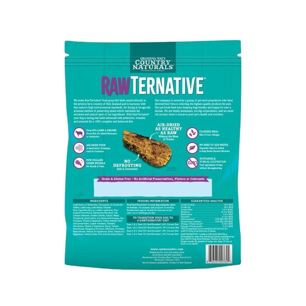 Country Naturals - RawTernative® 無激素草飼羊風乾糧 3 lb