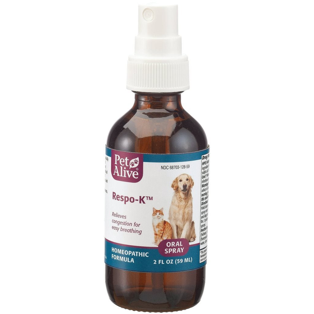 6支優惠套裝 - PetAlive - Respo-K Oral Spray 針對感冒或呼吸道感染噴霧 59ml