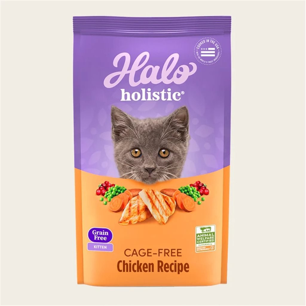 Halo - Holistic 無穀雞肉幼貓配方 10 lb (34250) - 幸福站