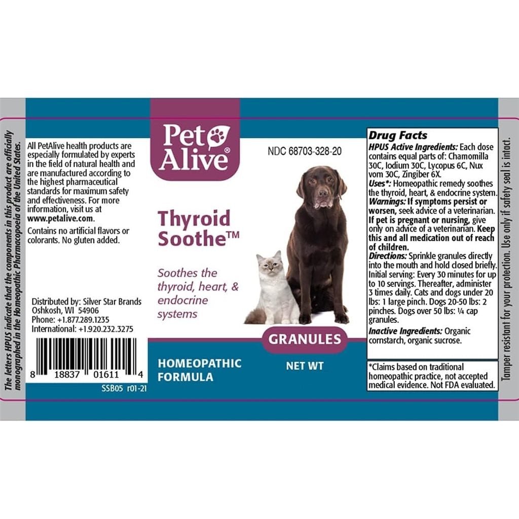 PetAlive - Thyroid Soothe 減輕甲狀腺分泌 20g - 幸福站