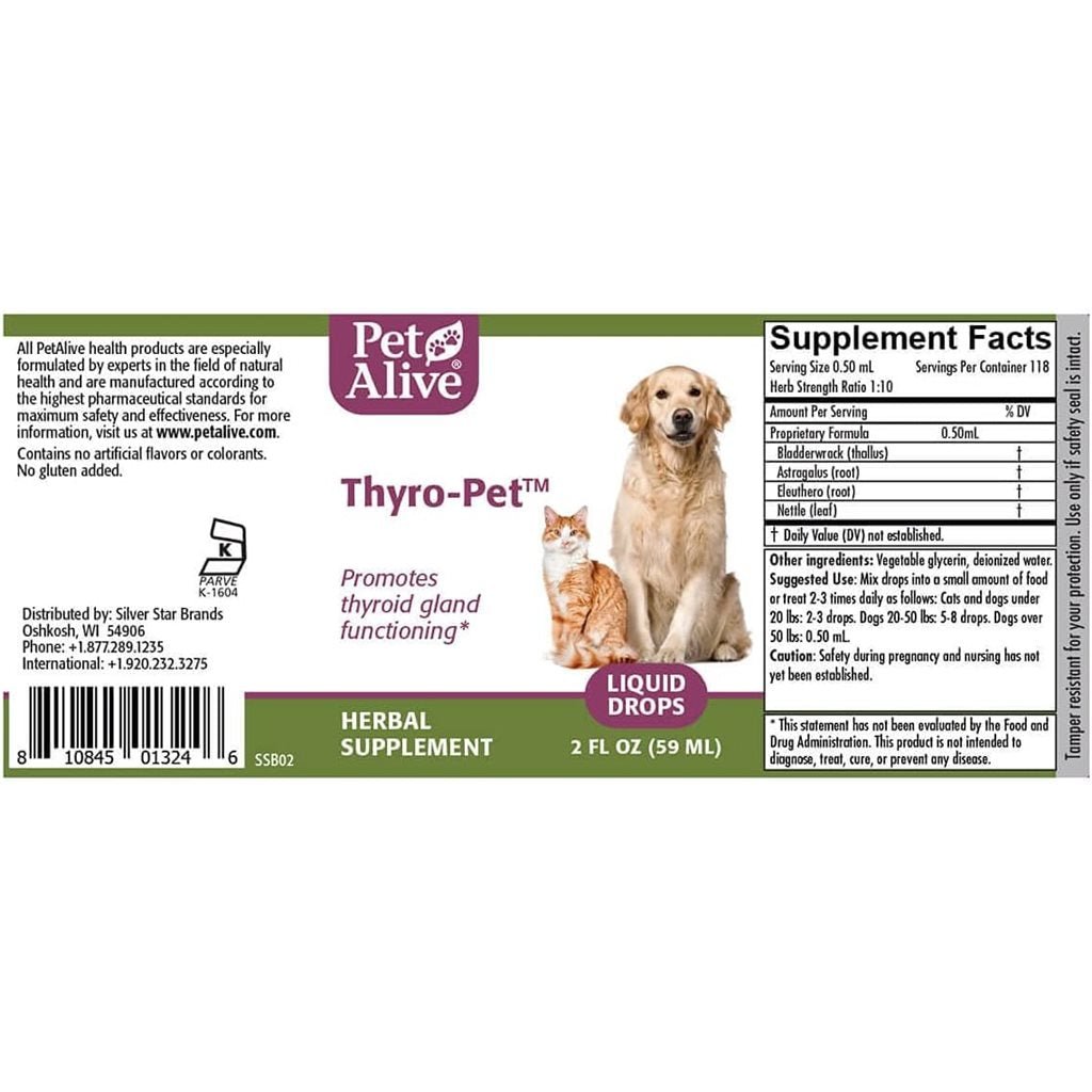 PetAlive - Thyro-Pet 增強甲狀腺分泌 59ml - 幸福站