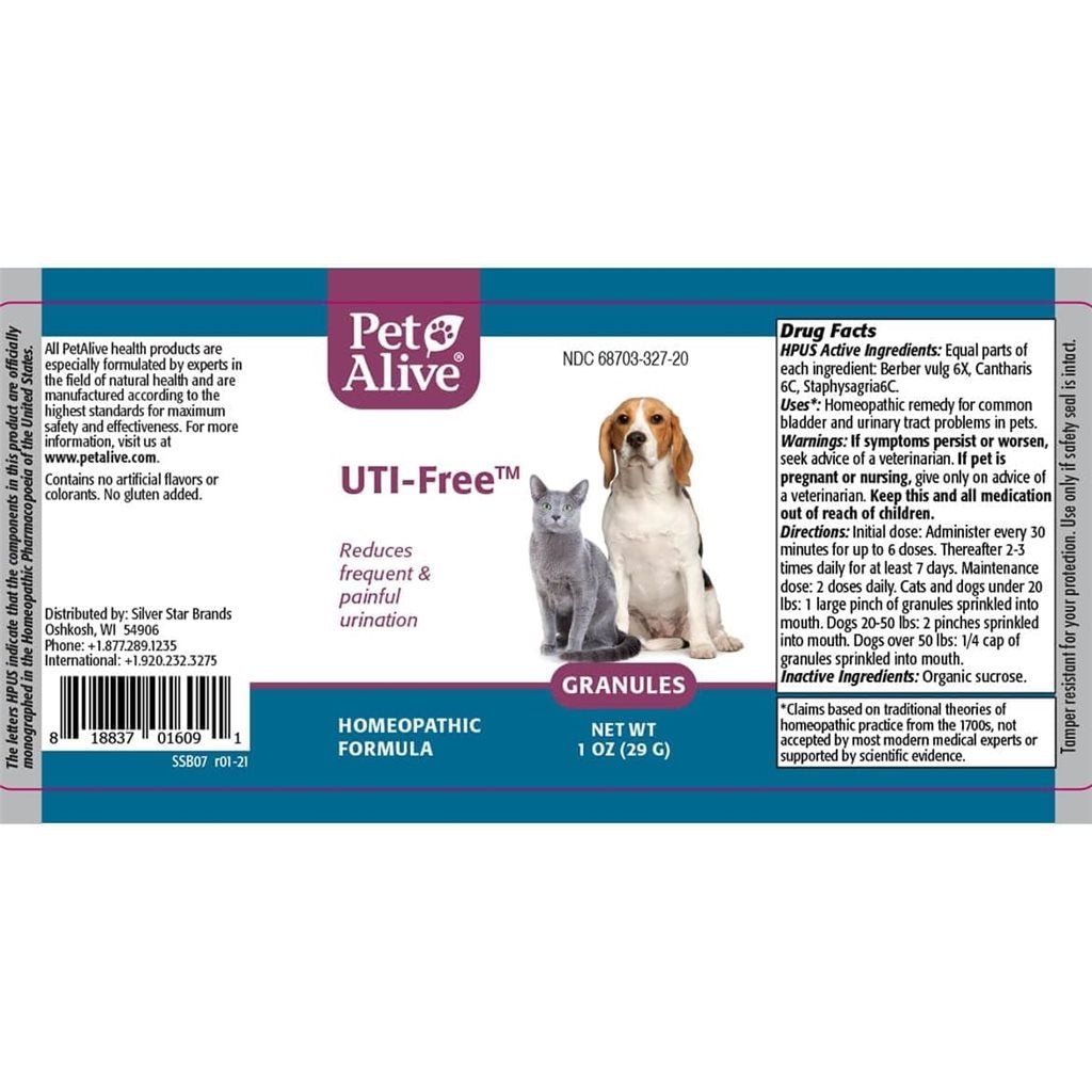 PetAlive - UTI-Free 針對泌尿系統感染 1oz - 幸福站