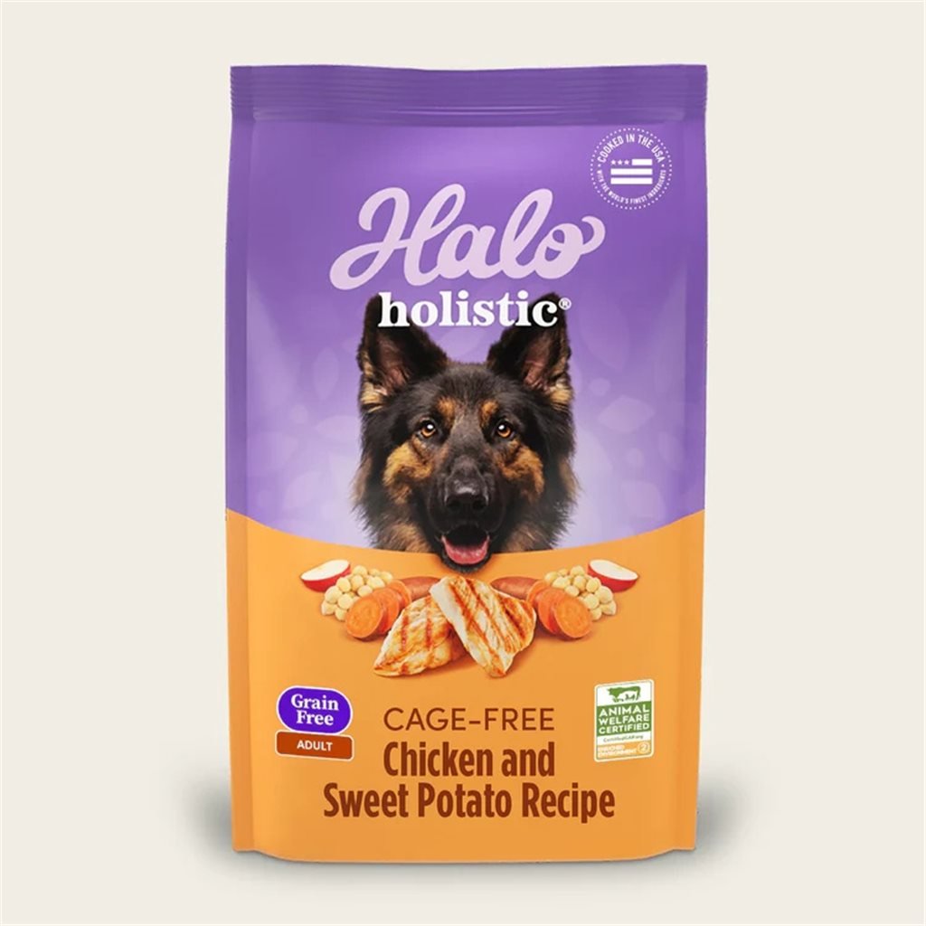 Halo - Holistic 無穀雞肉甜薯配方成犬糧 21 lb (59121) - 幸福站