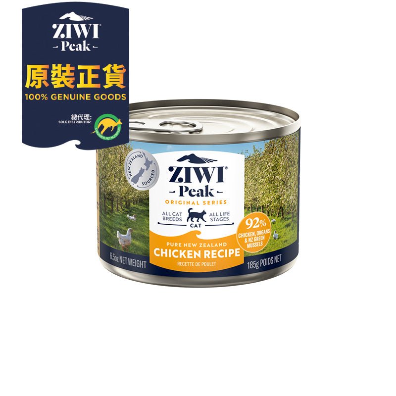 ZiwiPeak - 罐裝料理 (貓用) - 放養雞配方 185g X 12罐優惠 - 幸福站